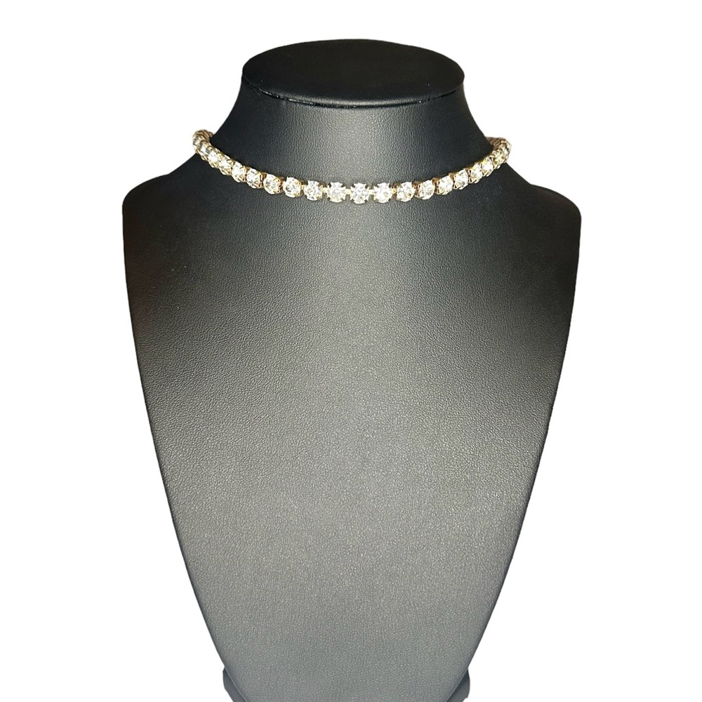 Rhinestone necklace choker
